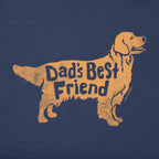 Cowgic Men's Dad's Best Friend Golden Retriever Short Sleeve Tee