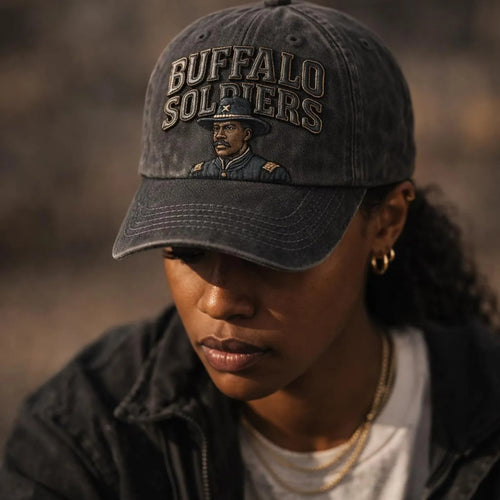 Buffalo Soldiers Embroidered Vintage Dad Hat, African American History Cap, Military Heritage Baseball Hat, Gift for History Lovers