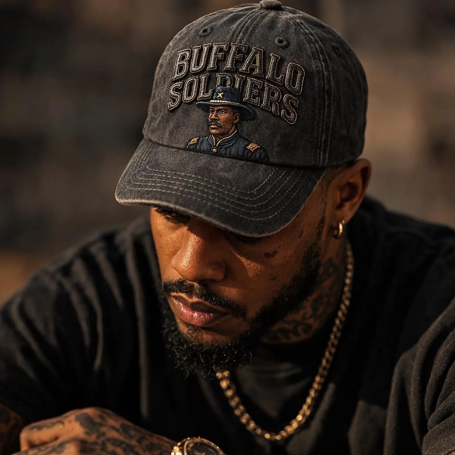 Buffalo Soldiers Embroidered Vintage Dad Hat, African American History Cap, Military Heritage Baseball Hat, Gift for History Lovers