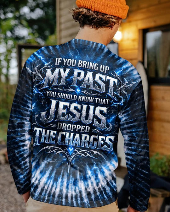 Cowgic Jesus Dropped The Charges Lion Swirl Men's All Over Print Shirt