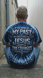 Cowgic Jesus Dropped The Charges Lion Swirl Men's All Over Print Shirt