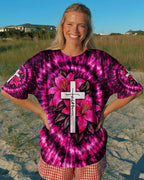 Cowgic Cross Lilies Swirl Women's All Over Print Shirt