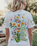 Cowgic With God All Things Daisy Butterfly Women's All Over Print