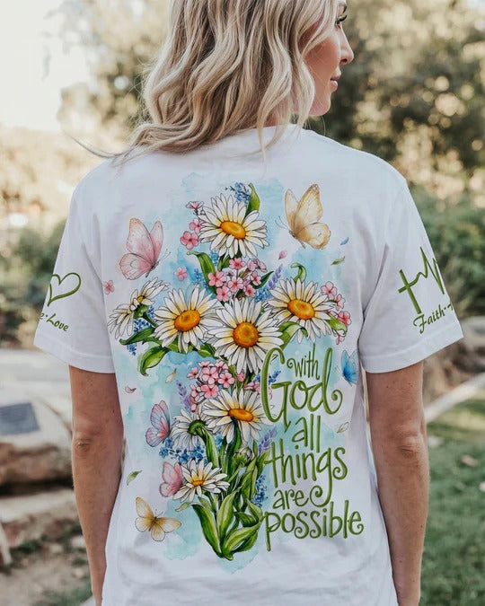 Cowgic With God All Things Daisy Butterfly Women's All Over Print