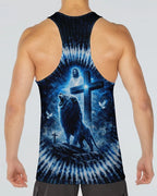 Cowgic Jesus Dropped The Charges Lion Swirl Men's All Over Print Shirt