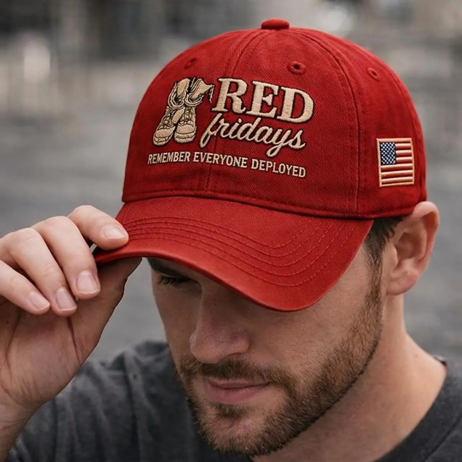 250th Anniversary RED Friday Hat, Remember Everyone Deployed Cap, Patriotic Veteran Military Support Hat, Multi Color USA Cap