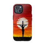 Cowgic Sunset Behind Jesus On The Cross Magnetic Phone Case