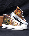 Cowgic No One Will Ever Love You More Than Jesus High Top Canvas Shoes