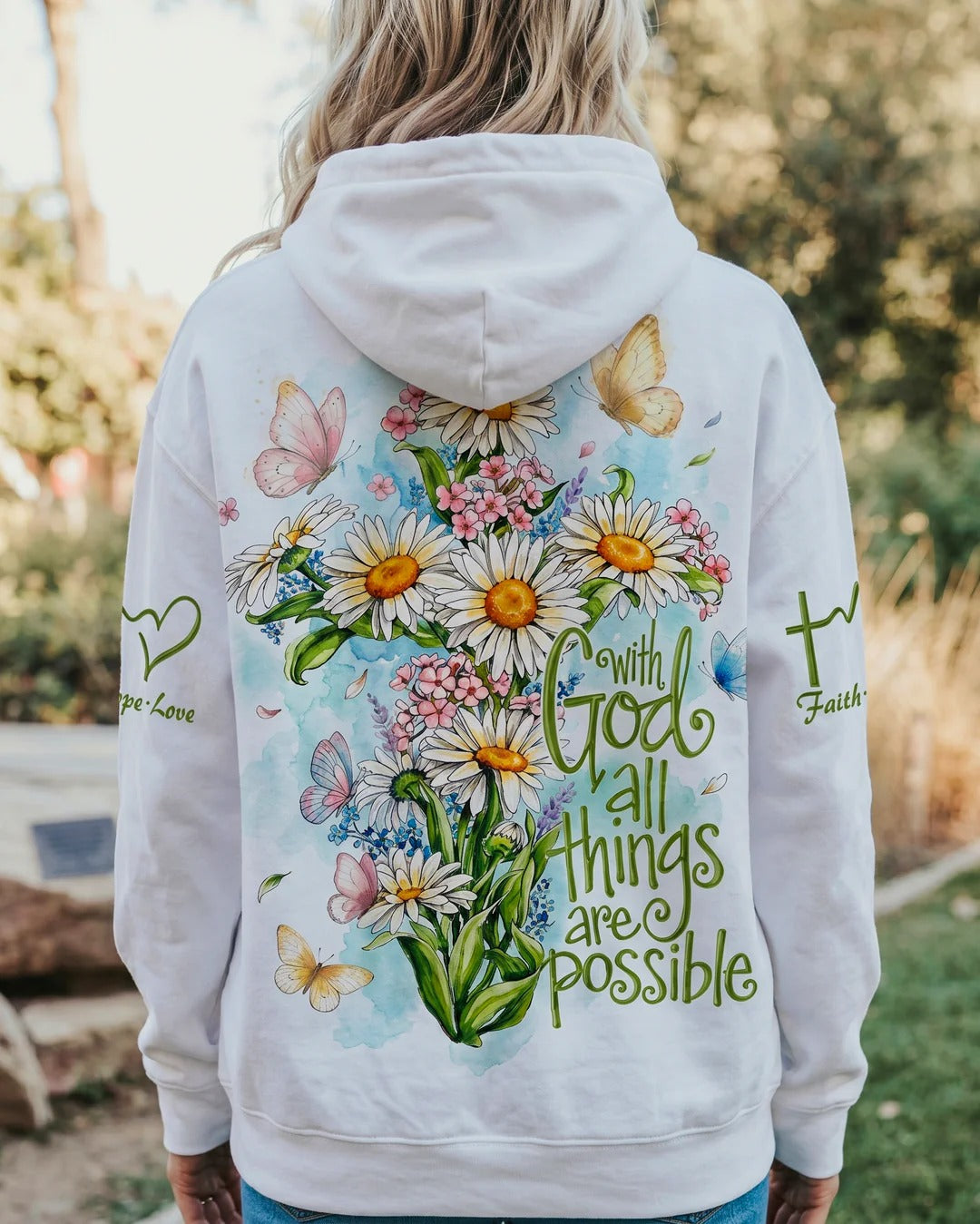 Cowgic With God All Things Daisy Butterfly Women's All Over Print