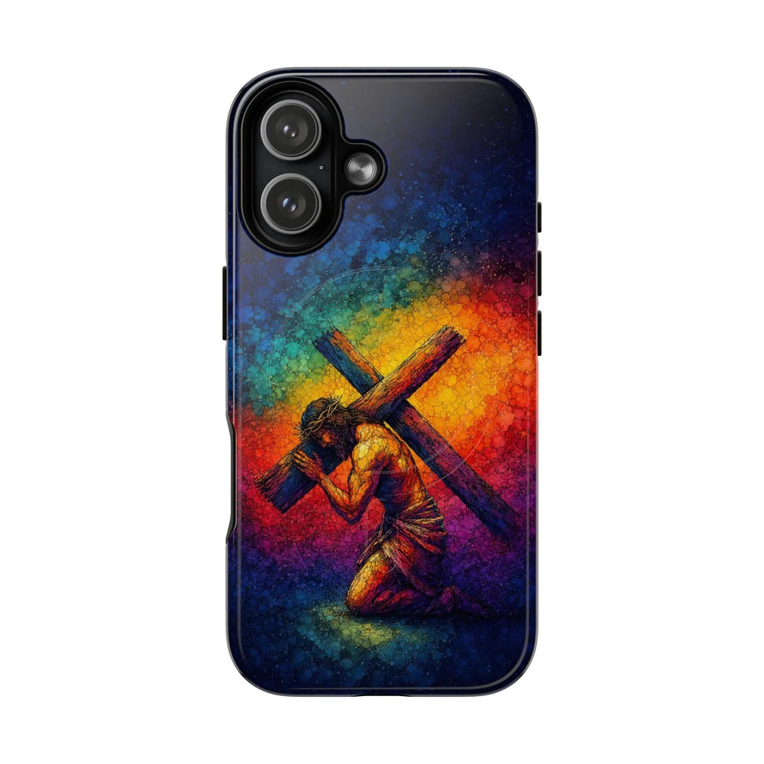 Cowgic Jesus Carrying Cross Magnetic Phone Case
