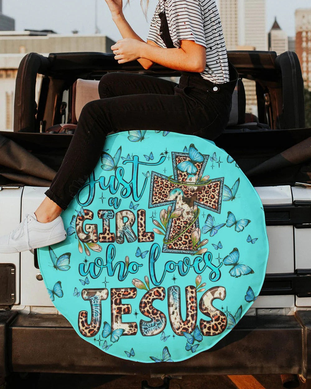 Cowgic Just A Girl Who Loves Jesus Automotive