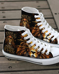 Cowgic Jesus Is The Best Lion High Top Canvas Shoes