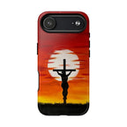 Cowgic Sunset Behind Jesus On The Cross Magnetic Phone Case