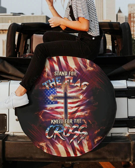 Cowgic Stand For The Flag Kneel For The Cross Automotive