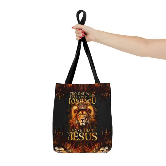 Cowgic No One Will Ever Love You More Than Jesus Tote Bag