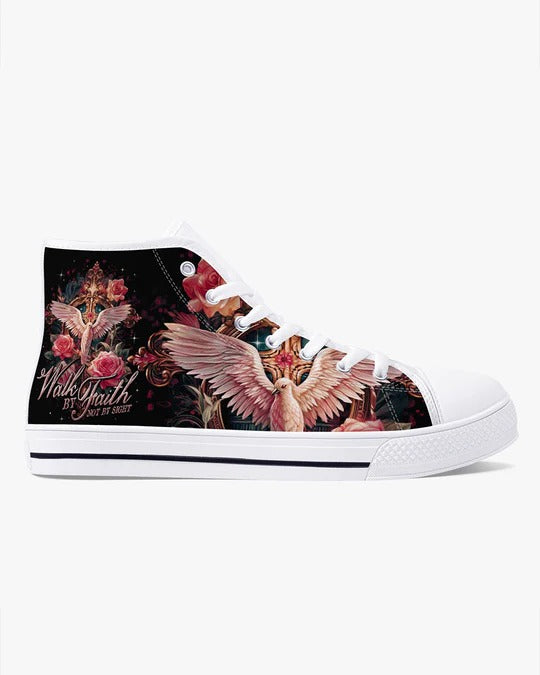 Cowgic Walk By Faith Not By Sight High Top Canvas Shoes