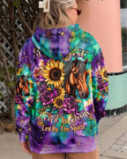 Cowgic Blessed By God Loved By Jesus Horse Women's All Over Print Shirt
