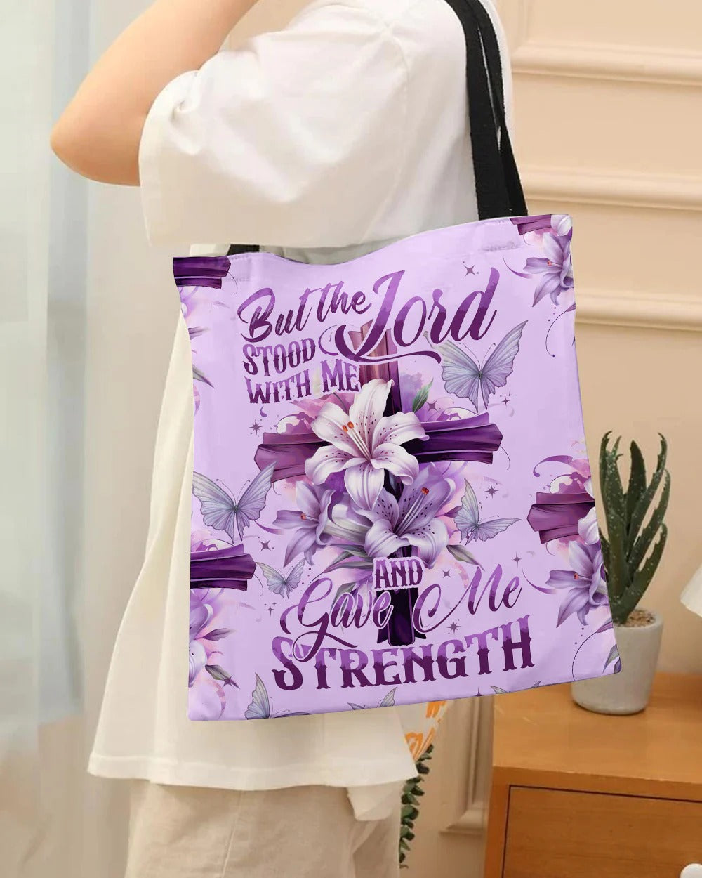 Cowgic Lord Stood With Me Tote Bag