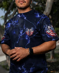 Cowgic One Nation Under God Cross Wings Men's All Over Print Shirt
