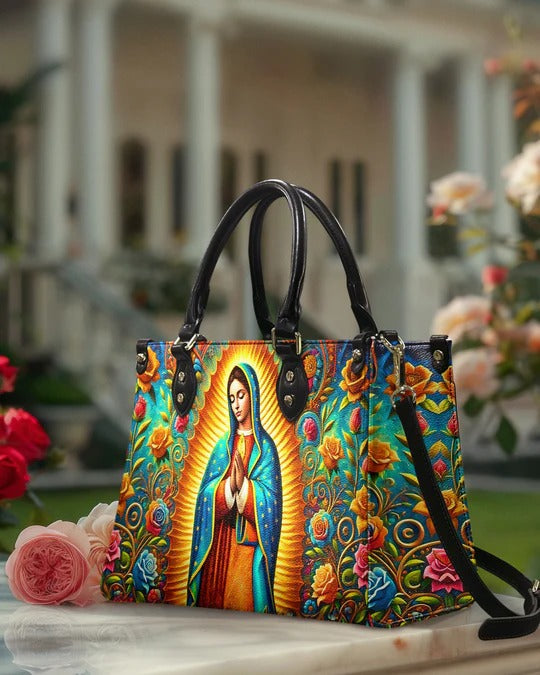 Cowgic Mary Of Guadalupe Leather Handbag