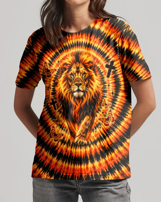 Cowgic Blessed By God Lion Women's All Over Print Shirt
