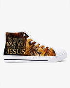 Cowgic No One Will Ever Love You More Than Jesus High Top Canvas Shoes