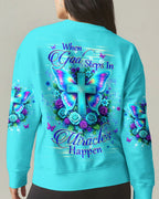 Cowgic When God Steps In Miracles Happen Women's All Over Print Shirt