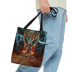 Cowgic I'm A Warrior Of God Tote Bag