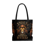 Cowgic Jesus Is The Best Lion Tote Bag