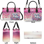 Cowgic This Girl Runs On Jesus And Horses Leather Handbag