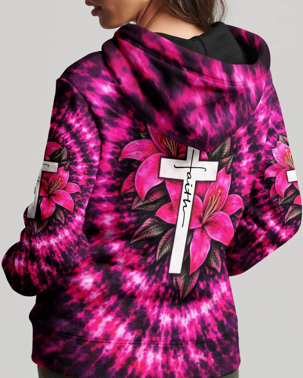 Cowgic Cross Lilies Swirl Women's All Over Print Shirt