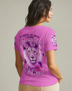 Cowgic A Child Of God Lion Women's All Over Print Shirt