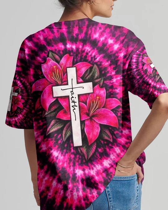 Cowgic Cross Lilies Swirl Women's All Over Print Shirt