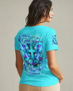 Cowgic When God Steps In Miracles Happen Women's All Over Print Shirt