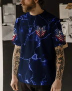 Cowgic One Nation Under God Cross Wings Men's All Over Print Shirt