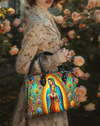 Cowgic Mary Of Guadalupe Leather Handbag