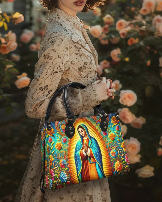Cowgic Mary Of Guadalupe Leather Handbag