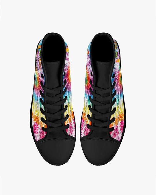 Cowgic Promise Keeper Light In The Darkness Tie Dye High Top Canvas Shoes