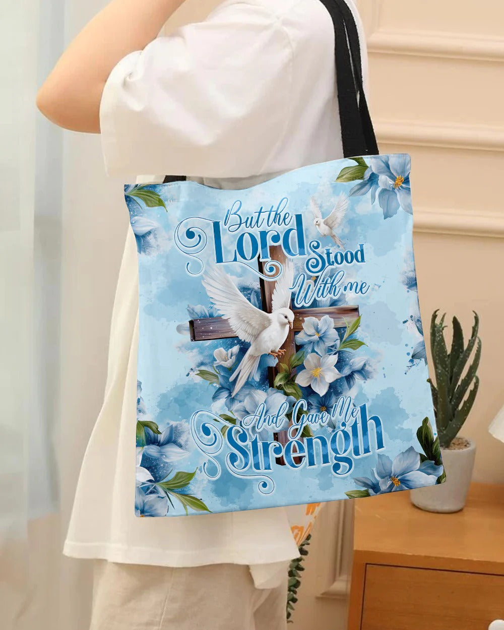 Cowgic Lord Stood With Me Tote Bag