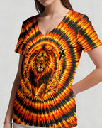 Cowgic Blessed By God Lion Women's All Over Print Shirt
