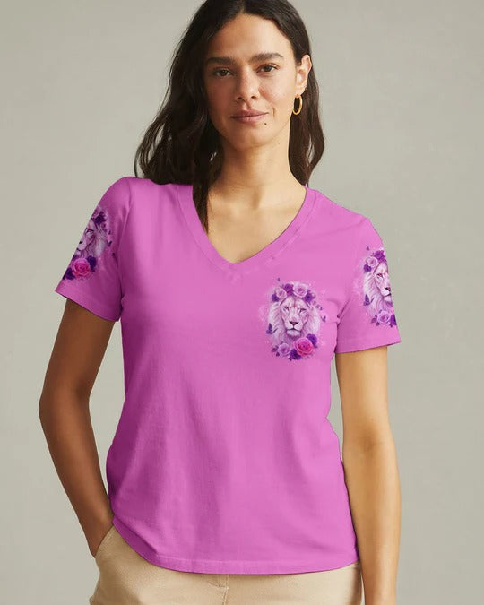 Cowgic A Child Of God Lion Women's All Over Print Shirt