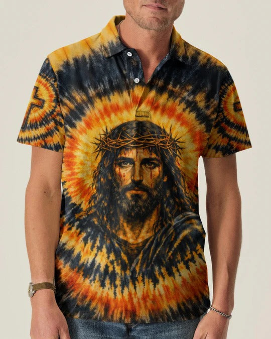 Cowgic Jesus Halo Of Faith Black & Yellow Swirl Men's All Over Print Shirt