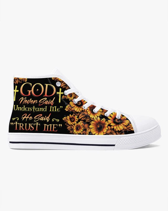 Cowgic God Never Said Understand Me High Top Canvas Shoes