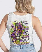 Cowgic Blessed By God Loved By Jesus Lion Flower All Over Print Shirt