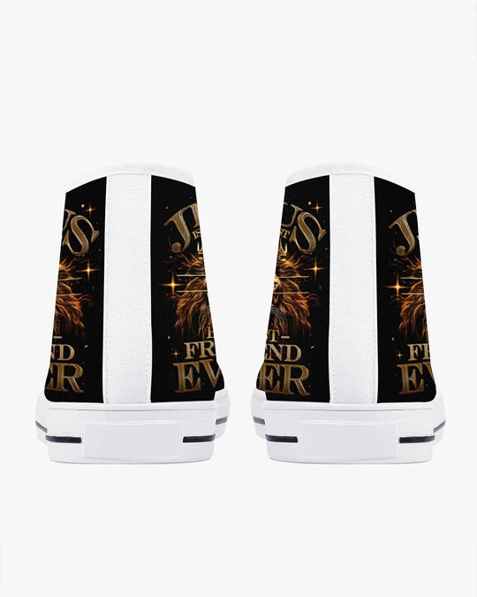 Cowgic Jesus Is The Best Lion High Top Canvas Shoes
