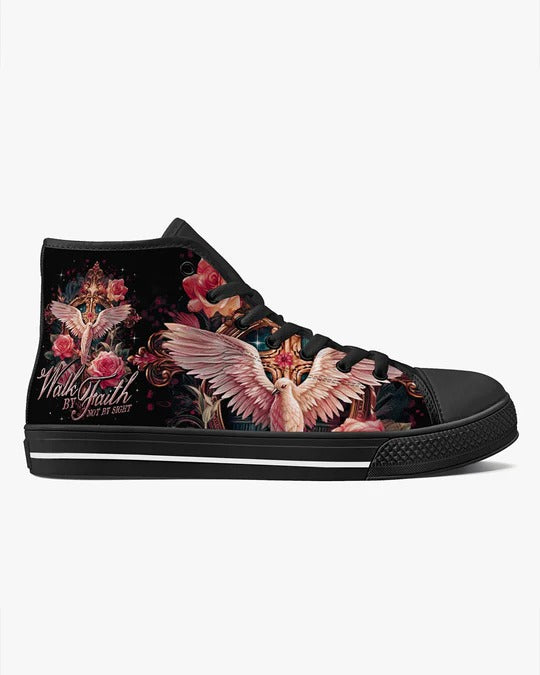 Cowgic Walk By Faith Not By Sight High Top Canvas Shoes