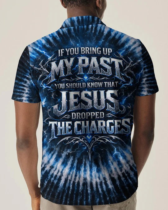 Cowgic Jesus Dropped The Charges Lion Swirl Men's All Over Print Shirt