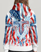 Cowgic Patriotic Angel Wings Cross Women's All Over Print Shirt