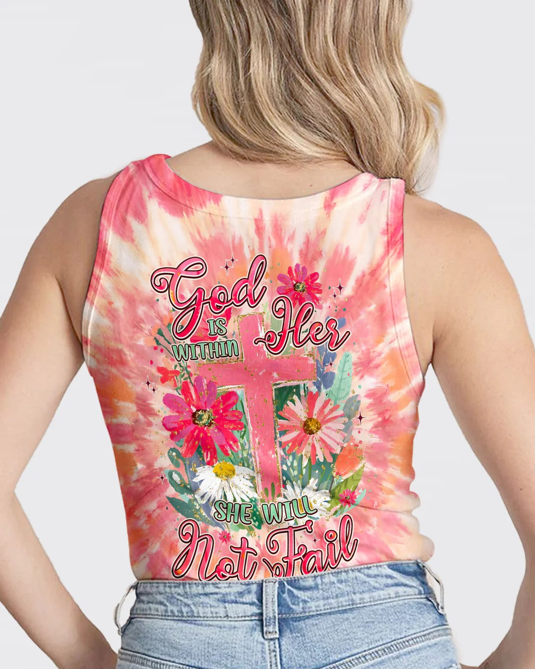 Cowgic God Is Within Her She Will Not Fail All Over Print Shirt