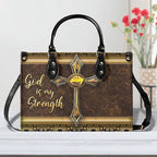 Cowgic God Is My Strength Leather Handbag